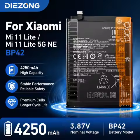 High-Quality 3.87V 4250mAh BP42 Mobile Phone Batteries for Xiaomi Mi 11 Lite/Mi 11 Lite 5G NE/210911