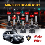[PROTON] Wira/Waja 2PCS Mini Type Car LED Headlight Bulb H1 H3 H4 Hi/Lo Beam Headlamp Lampu Depan Ke