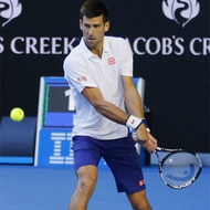 Djokovic's tennis training collar polo shirt with classic logo print loose men's top 0907