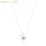 Louis Montini (Jewelry) Sterling Silver 925 Necklace สร้อยคอเงินแท้ 92.5% สร้อยคอผู้หญิง รูปหัวใจ LJ