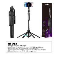 Gậy chụp ảnh 4 chân Tripod điện thoại TSS PRO 1M80 Cây chụp hình Selfie cầm tay 3 chân Quadpod - Qua