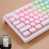 【จัดส่งภายใน 3 วัน】 ZIFRIEND Pudding Keycap 130คีย์ที่กำหนดเองวัสดุ PBT คีย์บอร์ดแบบกลไกฝาครอบกุญแจโ