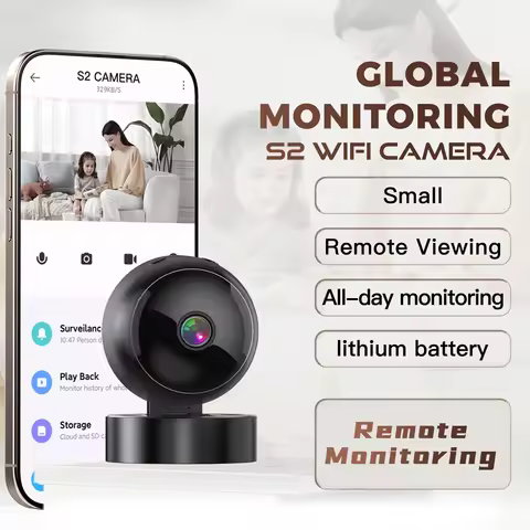 Smart 360° 4K Security Camera WiFi Wireless Indoor Outdoor Surveillance Motion Detection Night Visio