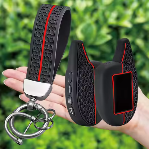 New Fashion M7/M8/M9 Silicone Key Case for Scher-khan Magicar 7/8/9/10/11/12 101 LCD Two Way Car Ala