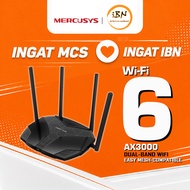 Mercusys MR80X AX3000 Dual Band Gigabit Wireless WiFi 6 Router dengan VPN & Access Point (Dikuasakan