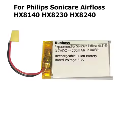 3.7V 550mAh Li-ion Battery for Philips Sonicare Airfloss HX8140 HX8230 HX8240