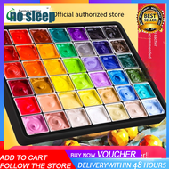Gouache Paint Set40สี (30มล.) สีส่งแบบสุ่มพร้อมกระเป๋าเดินทางแบบพกพาการออกแบบถ้วยเยลลี่กระดาษสีน้ำผ้