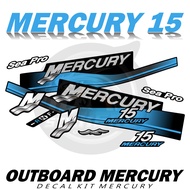 MESIN MERCURY 15PK BLUE GRAFT OUTBOARD BLUE STICKER MOTOR