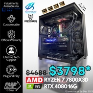 Custom Gaming Desktop Computer PC - Ryzen 7 7800X3D + RTX 4080 SUPER 16GB