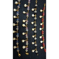 gelang Kristal mix mutiara original