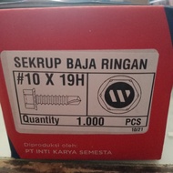 sale Baut Baja Ringan 10x19 Wilson / Skrup Baja Ringan 2cm per DUS