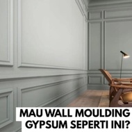 molding gypsum dinding