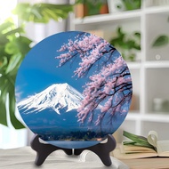 Japanese Style Mount Fuji Round Table Restaurant Japanese Cuisine Restaurant Izakaya High-End Orname