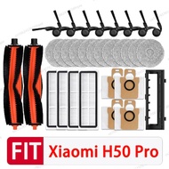 For Xiaomi H50 PRO / OV42GL Robot Vacuum Cleaner Accessories Main Side Brush Mop Cloth HEPA Filter D