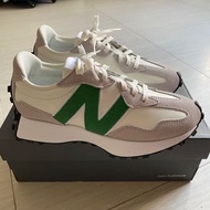 NB 327 新款白色綠色 logo