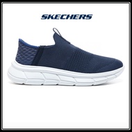 1022Skechers_สเก็ตเชอร์ส รองเท้าผู้ชาย รองเท้าผ้าใบ Men Slip-Ins Sport D'Lux Walker Orford walking Shoes - 232455-BBK - Air-Cooled Memory Foam, Stretch Fit