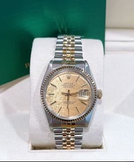 👑[現貨]🔥🔥Rolex Datejust 勞力士日誌系列 16013 金布紋面條釘 36mm表徑 間18K金 自動機械 淨表 rolex/rolex submariner/rolex daytona