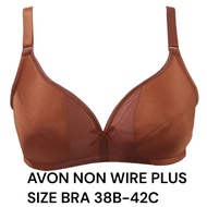 AVON NON WIRE PLUS SIZE BRA 38B, 38C, 40B, 40C, 42B, 42C