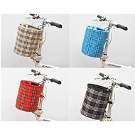 SG STOCKS Bicycle Bike Canvas Portable Basket Cloth Frame Folding Front Hanging Cycling Riding Accessories