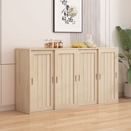 E0 Grade Solid Wood Sliding Door Balcony Storage Cabinet Bay Window Table Cabinet Multi-layer Storag