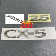 Embossed Letters CX5 Awd 2.5 Rear Sticker for Mazda CX5 2023 2024 2025 2026 - Lettering Stamp CX5 AW