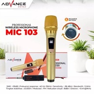 MICMIKMICROPHONEMIKROPONMIKROFONMIXROPON WIRELESS TANPA KABEL ORIGINAL ADVANCE 103/MICROPHONE UNTUK