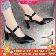 READY STOCK💝GRIMO Cramty Highheel Women’s Kasut Wanita Sandal Shoe Shoes Travel High Heels Perempuan