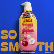 (แจ๊บส์ โลชั่นกันแดด) Jabs bright booster UV protection body lotion SPF50 PA+++ 450ml.