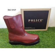 Original Brand Police Leather High Cut Safety Boots 9123