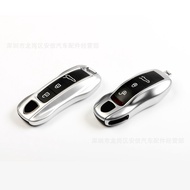 Suitable for Porscche White Marble Key Shell MancamCayennePanamera New Taycan718 Car Accessories Dec