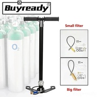 30mpa 4500psi 300bar 4 Stage High Pressure Air PCP Pump For Pcp Hunting Car Bicycle Refilling PCP Co