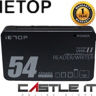 IETOP TC-209 USB2.0 Type-C 6 Slot Card Reader CF/SD/MS/M2/TF/XD CR123BK