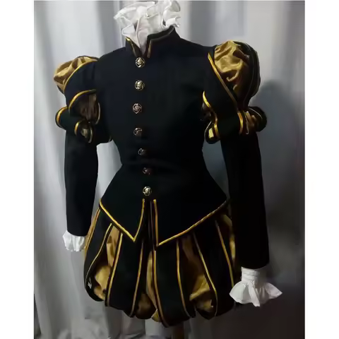 Custom Made Women Elizabethan Renaissance Tudor Shakespearean Doublet Breeches Tudor Elizabethan Nob