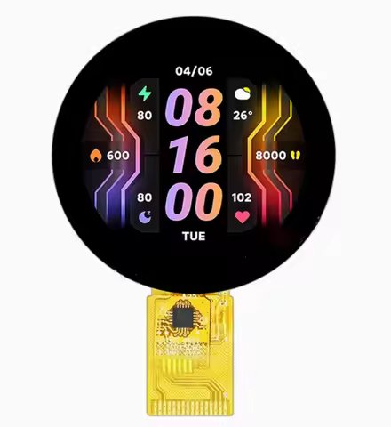 maithoga IPS 1.28 inch 16PIN 262K Color SPI TFT LCD Capacitive Round Screen (Touch/No Touch) GC9A01 