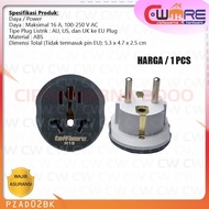 Taffware Universal Travel Adapter Plug 16A Loop Plug - BDB Cw2h