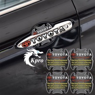 Combo of 4 pieces of DECAL Logo to prevent scratches on car door handles - High quality Kpro product