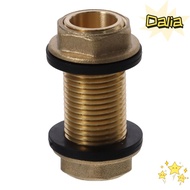 DALIA Bulkhead Fitting, G1/2 G3/4 G1 Male Brass Tube Adaptor, With 2 Silicone Gaskets Hose Fitting W
