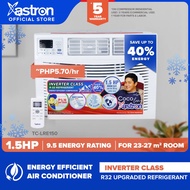 Astron Inverter Class 1.5 HP Aircon with remote (window-type air conditioner  TCL-RE150  built-in air filter  anti-rust body  9.5 energy rating  white) (formerly Pensonic aircon)