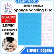 DSPIAE Sponge Sanding Pad 10mm 800 Self adhesive sponge sanding disc [SS-C02-800] Refill Sanding Pen