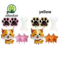 ZILUOLAN Puppy Party, 19.69x27.56in 24.80x14.96in Dog Balloon, Puppy Birthday Decorations Puppy Ball