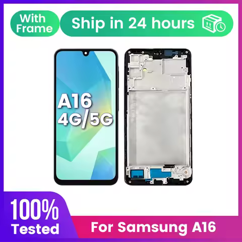 For SAMSUNG A16 screen LCD SM-A165F A166B 4G/5G LCD Touch Screen Digiziter Assembly pantalla With Fr