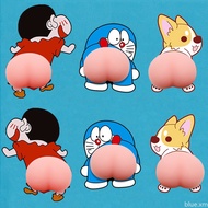 【HOT】Crayon Shin Chan Sticker Silicone car bumper sticker 3D car sticker  Cartoon car sticker Sticke