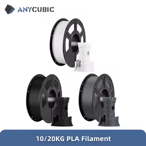 ANYCUBIC 20/10KG PLA 1.75mm Plastic Filament For FDM 3D Printer 1kg/Roll High Speed PLA 3D Printing 