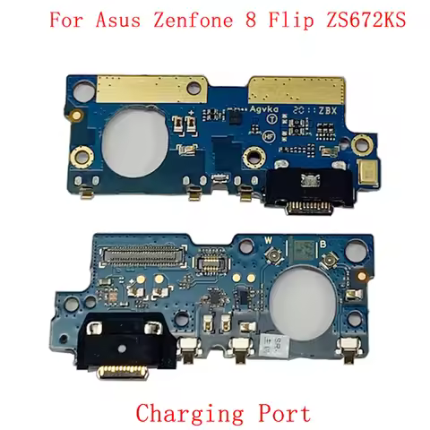USB Charging Port Connector Board Flex Cable For Asus Zenfone 8 Flip ZS672KS Charging Connector Repa