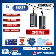 Pineng PN-837PD (20000 mAh) Powerbank Built in Cables, Quick Charge 130W also for Charging Laptop