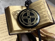 【所羅門鑰匙_木星護符。黑曜石吊墜】射手座、雙魚座守護星