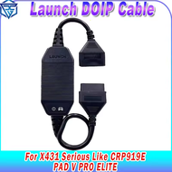 X431เปิดตัวเชื่อมต่อ DOIP 16pin สายเคเบิลอะแดปเตอร์ DIOP สำหรับ X431อย่างจริงจังเช่นแผ่น CRP919E V P