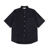 Stone Island 黑色短袖襯衫