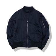 Uniqlo Black Bomber Jacket Chest Size 41