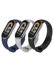 3入組為小米手環8設計的矽膠手環,適用於mi Band